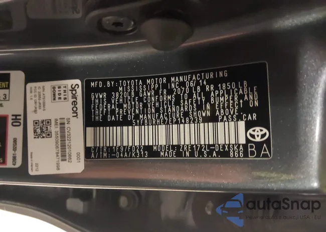 5YFBURHE7EP148239: 42765526