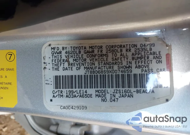 JT8BD68S9X0074659: 42764659