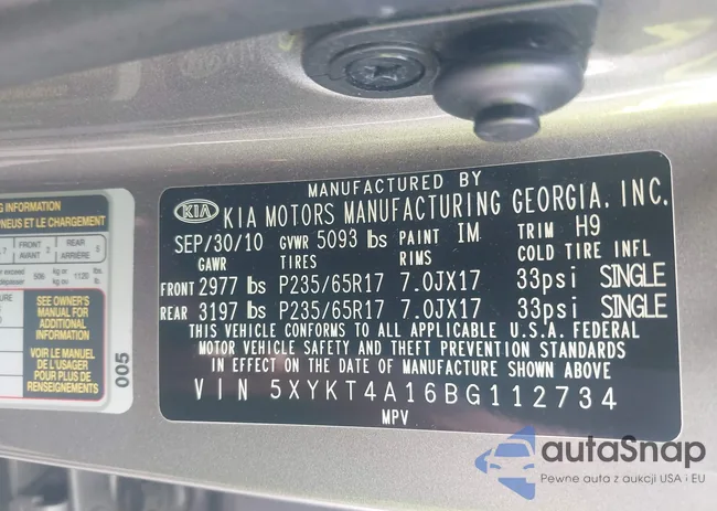 5XYKT4A16BG112734: 42764692