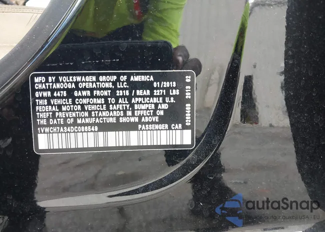 1VWCH7A34DC086549: 42764853