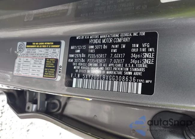 5XYZUDLBXGG308636: 42764875