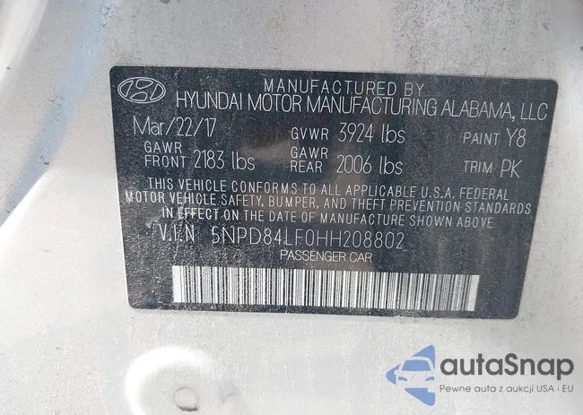 5NPD84LF0HH208802: 42764960