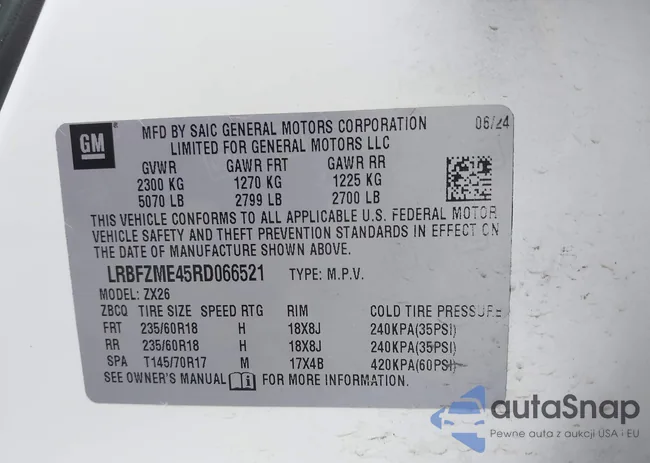 LRBFZME45RD066521: 42766339