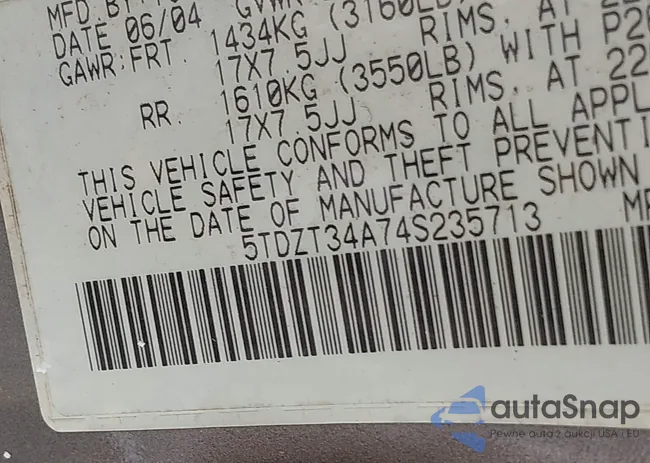 5TDZT34A74S235713: 42766360