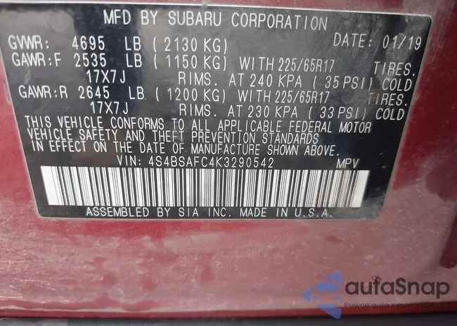 4S4BSAFC4K3290542: 42766446