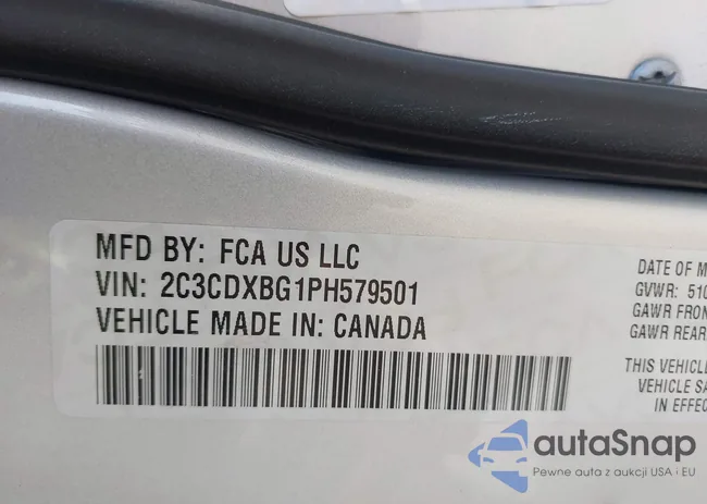 2C3CDXBG1PH579501: 42766529