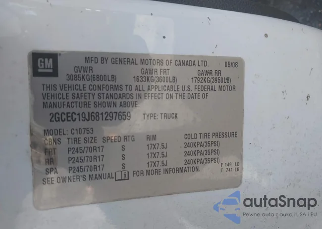 2GCEC19J681297659: 42765712