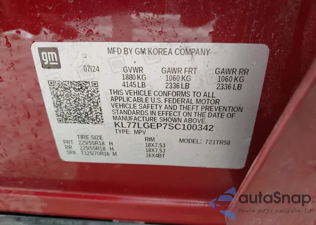 KL77LGEP7SC100342: 42765902