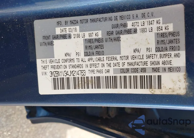 3MZBN1V34JM214763: 42765939