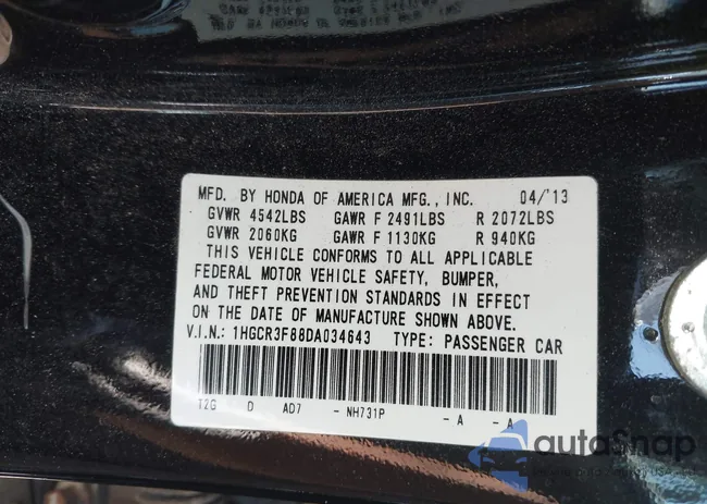 1HGCR3F88DA034643: 42765978