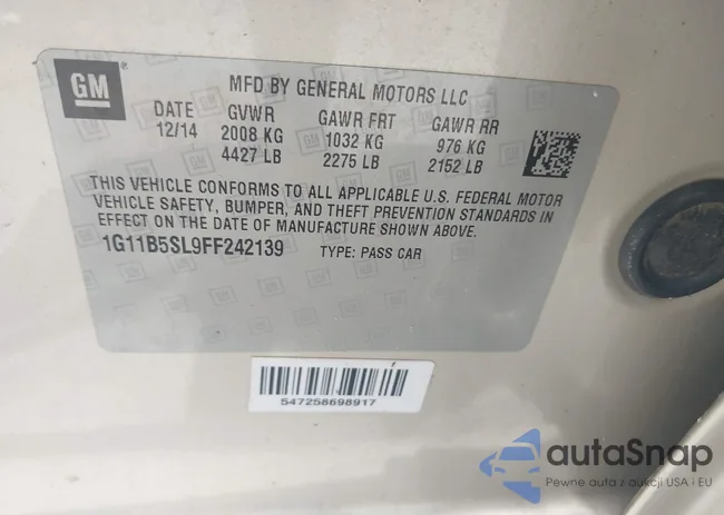 1G11B5SL9FF242139: 42766779