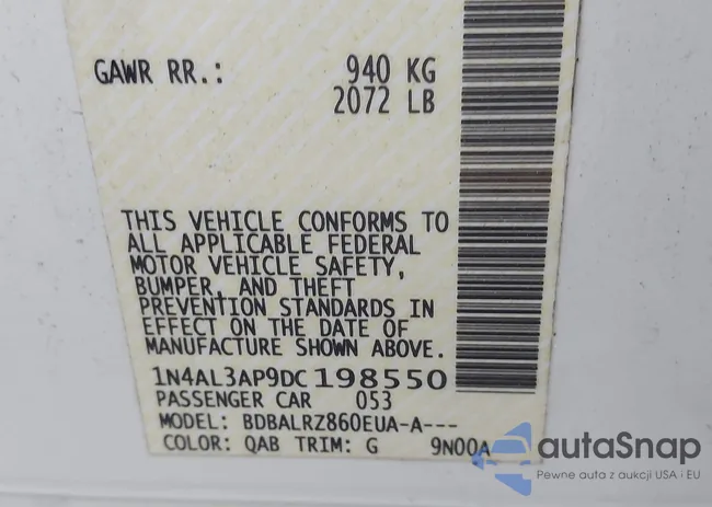 1N4AL3AP9DC198550: 42766825