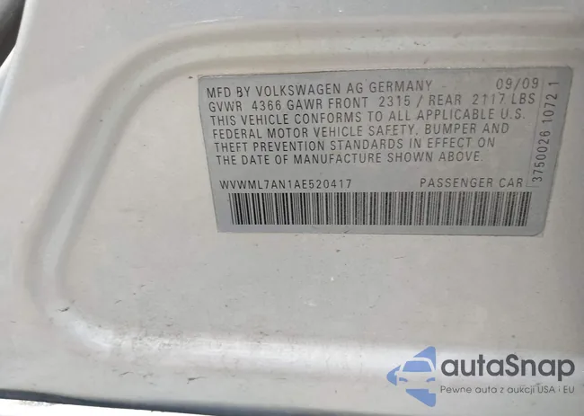 WVWML7AN1AE520417: 42766834