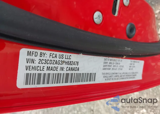 2C3CDZAG3PH682478: 42766950