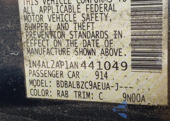 1N4AL2AP1AN441049: 42766984