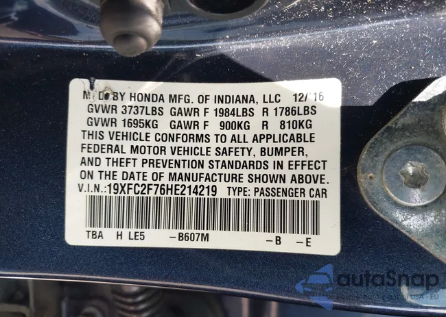 19XFC2F76HE214219: 42768059