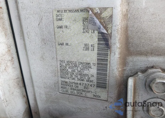 1N4AL2AP9AN473747: 42768072