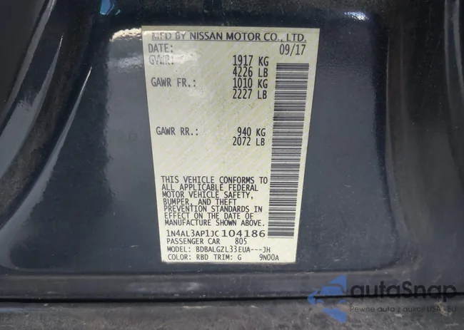 1N4AL3AP1JC104186: 42768209