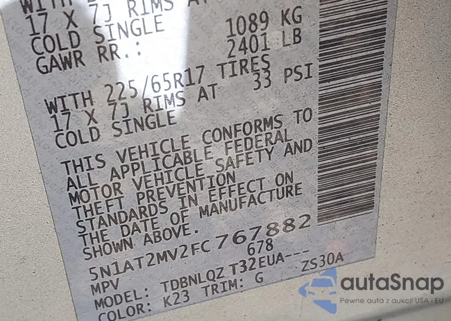 5N1AT2MV2FC767882: 42768264