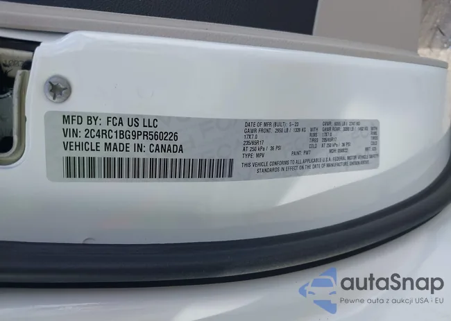 2C4RC1BG9PR560226: 42768553