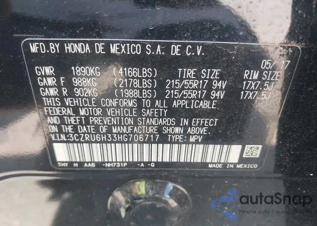 3CZRU6H33HG706717: 42767818