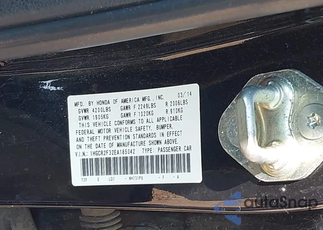 1HGCR2F32EA185042: 42767828