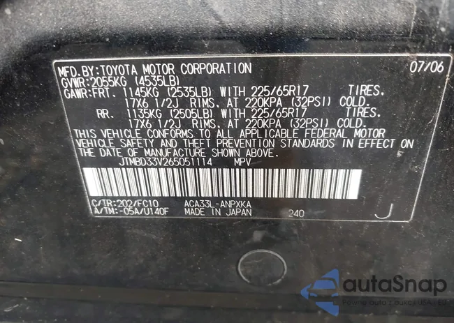 JTMBD33V265051114: 42767831