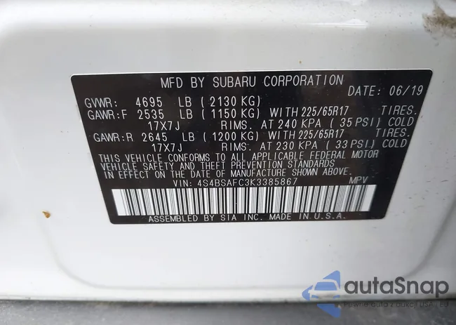 4S4BSAFC3K3385867: 42767985