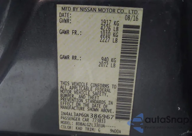 1N4AL3AP6GN386967: 42769138