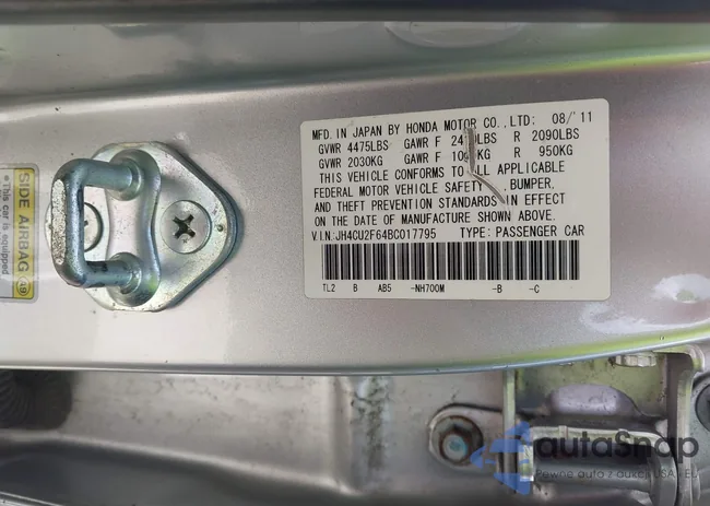 JH4CU2F64BC017795: 42769143