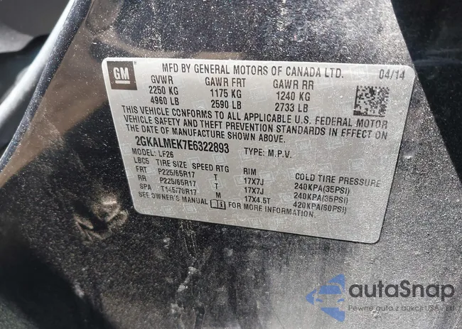 2GKALMEK7E6322893: 42769586