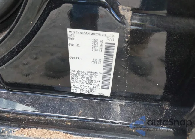 1N4BL4DV2NN320479: 42768761