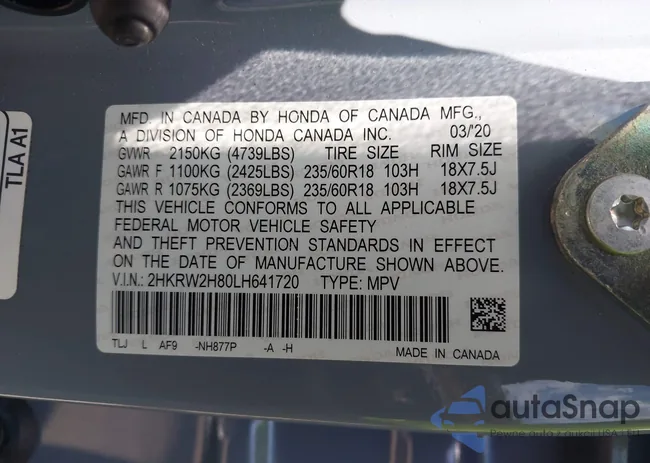 2HKRW2H80LH641720: 42768991