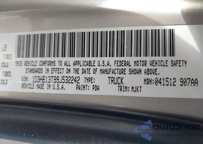 1D3HB13T99J532242: 42770095