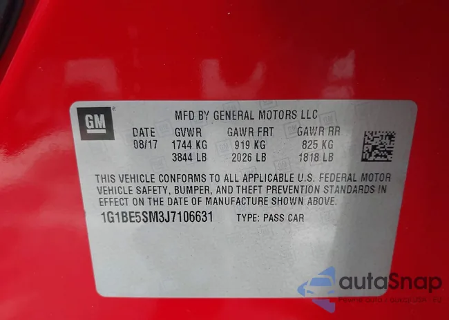 1G1BE5SM3J7106631: 42770363