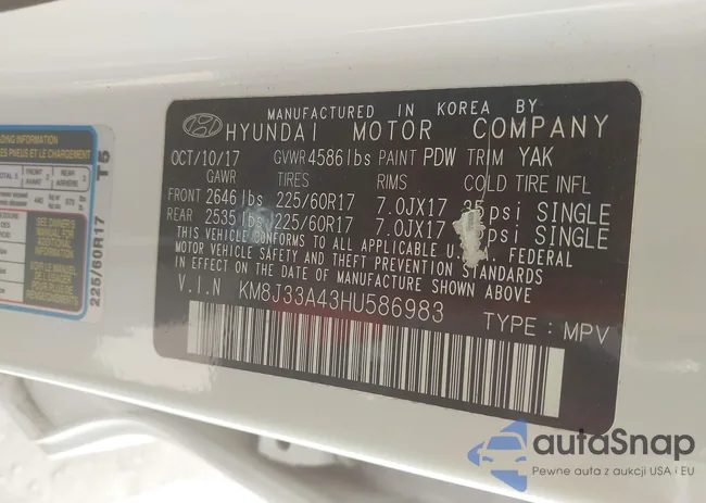 KM8J33A43HU586983: 42770438