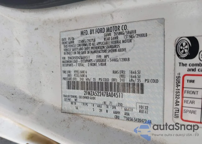 2FMZA52247BA04511: 42769762