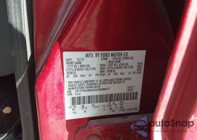 1FT7W2B64GEB58817: 42770004