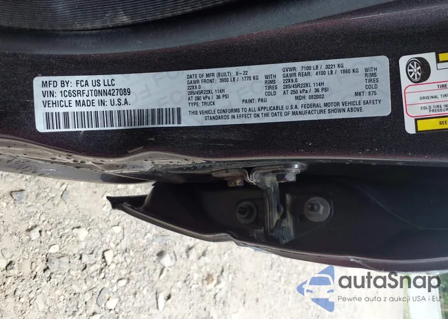 1C6SRFJT0NN427089: 42771042