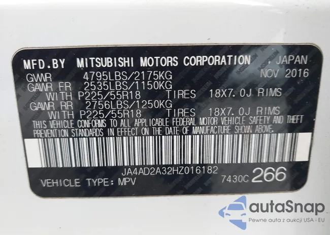 JA4AD2A32HZ016182: 42771628