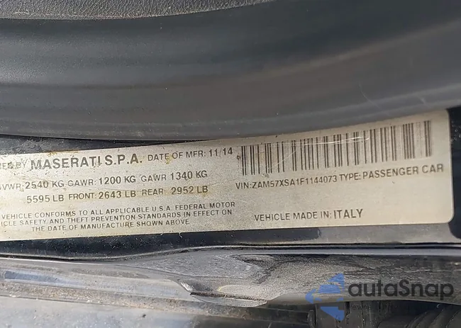 ZAM57XSA1F1144073: 42770723