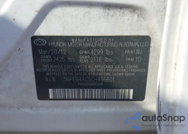 5NPEB4AC5CH496601: 42770795