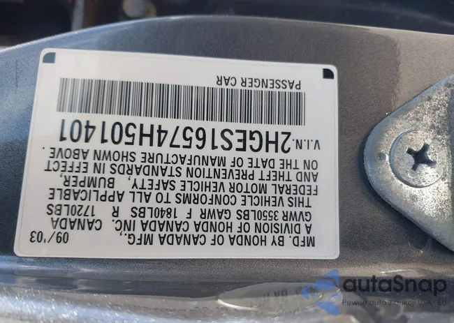 2HGES16574H501401: 42770824