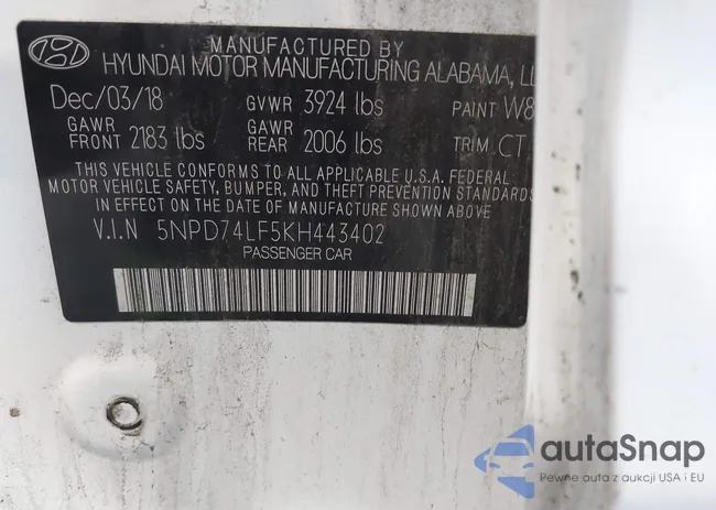 5NPD74LF5KH443402: 42772060