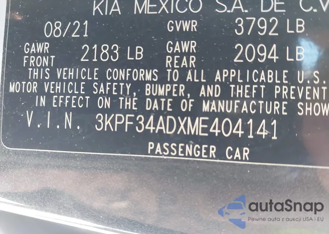 3KPF34ADXME404141: 42772292