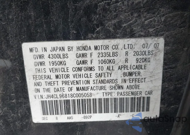 JH4CL96818C005058: 42771706