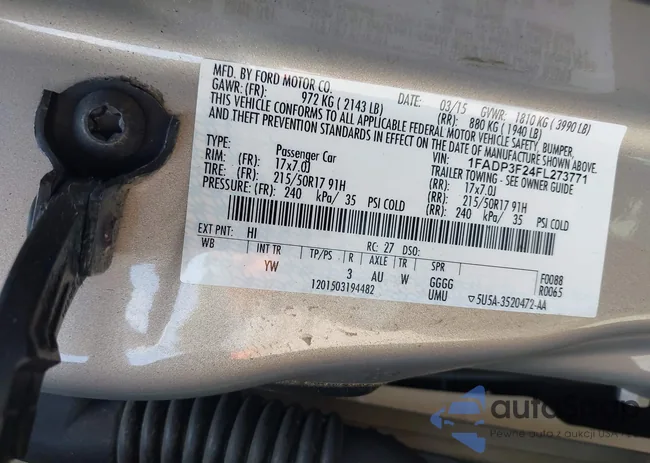 1FADP3F24FL273771: 42771746