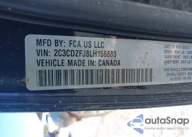 2C3CDZFJ8LH156880: 42771844