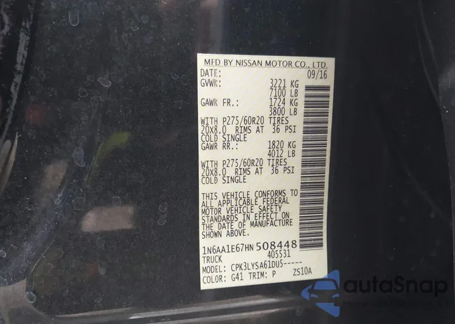 1N6AA1E67HN508448: 42771999