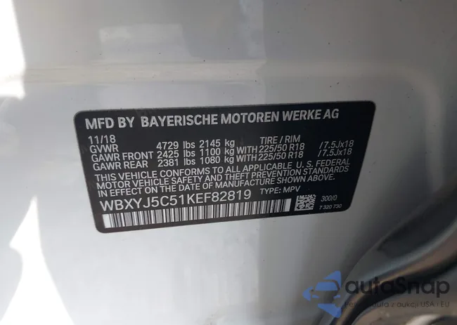 WBXYJ5C51KEF82819: 42772020